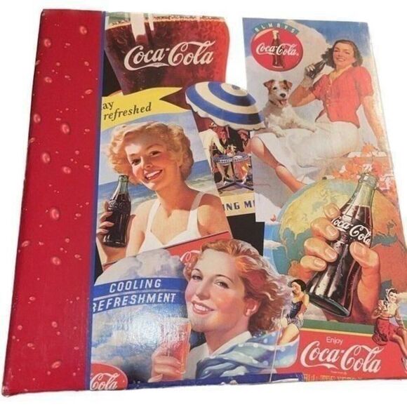 Coca Cola 4”x6” Photo Album of Beach Girls 1999 & 2 1980s Collector Tins - Picture 2 of 4